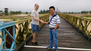 Group of 5 tourists from USA